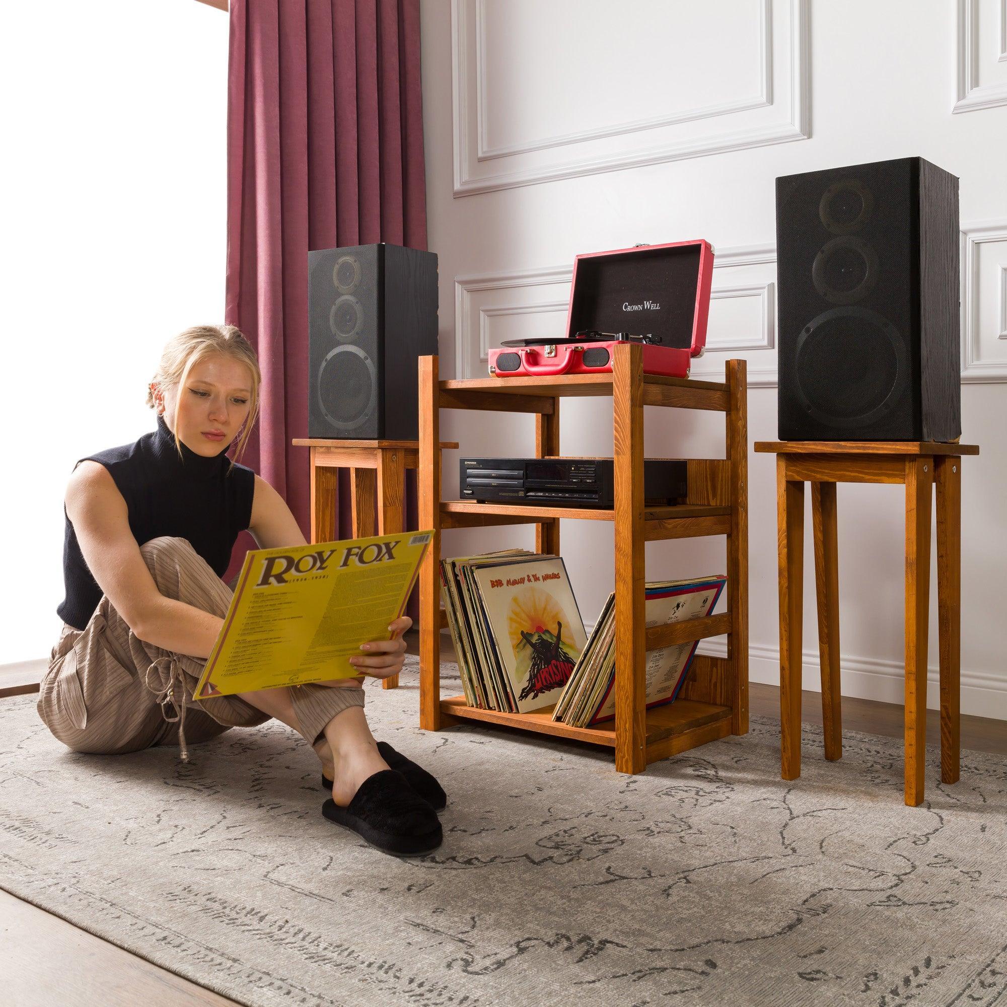 Orlando - Record Player Cabinet - Vinyl Storage - mrBudak