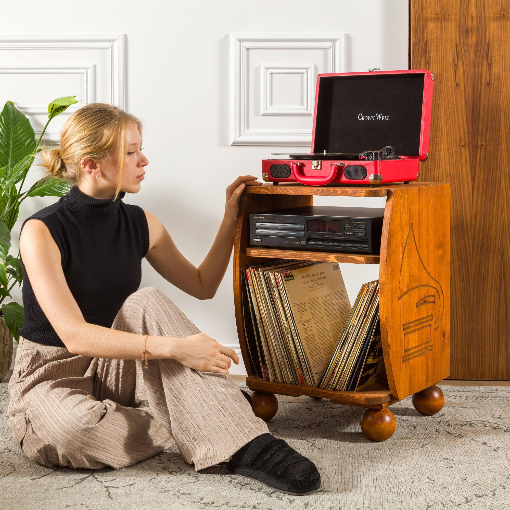 Alaska - Record Player Cabinet - Vinyl Storage - mrBudak