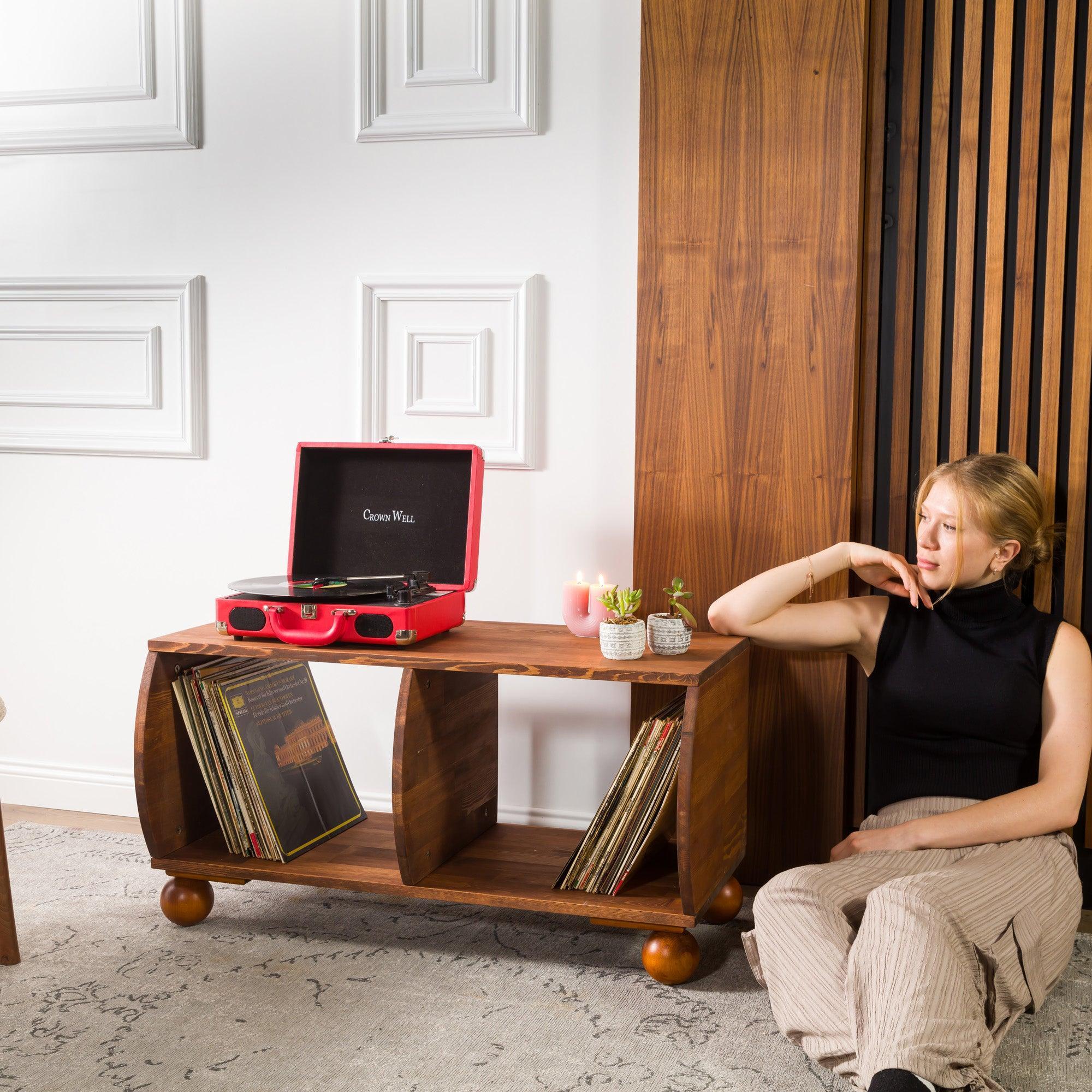 Wyoming - Record Player Cabinet - Vinyl Storage - mrBudak