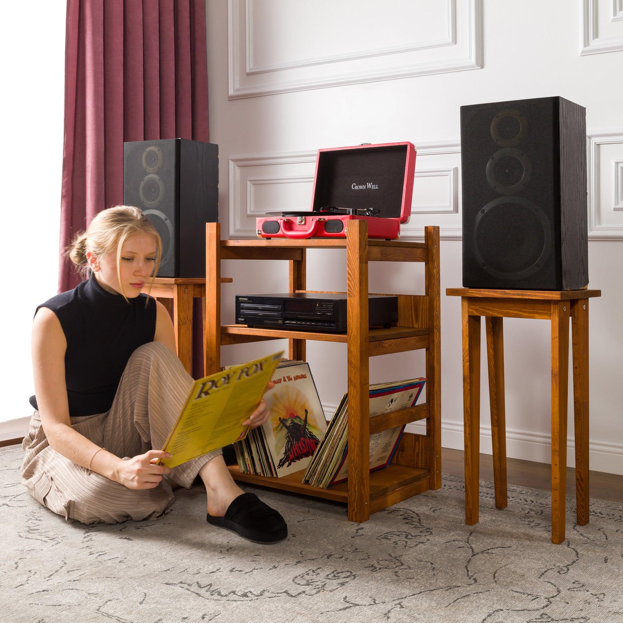 Orlando - Record Player Cabinet - Vinyl Storage - mrBudak