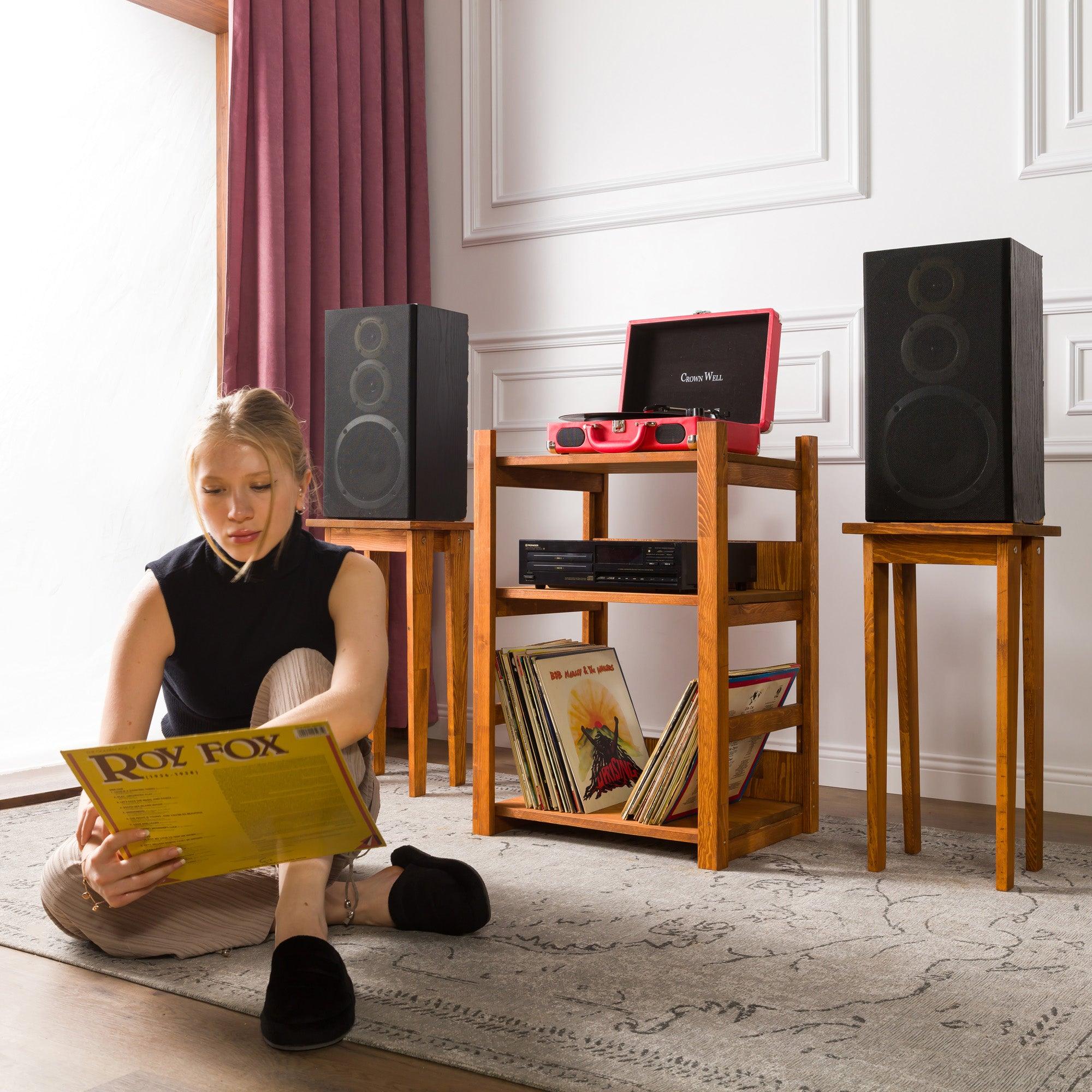 Orlando - Record Player Cabinet - Vinyl Storage - mrBudak