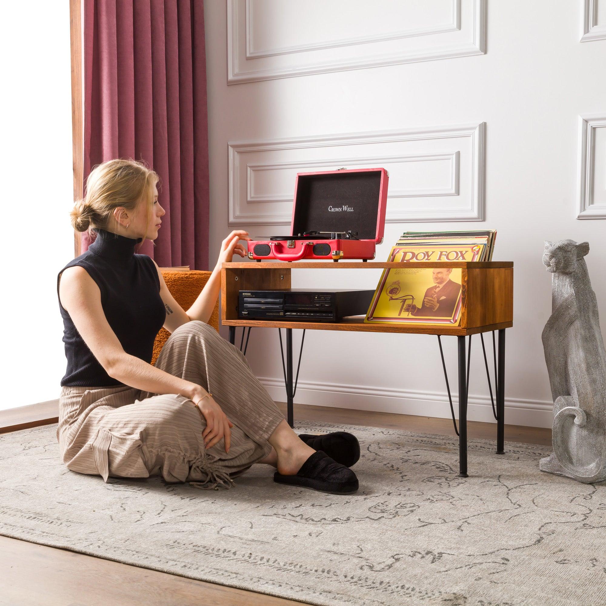 Washington - Record Player Cabinet - Vinyl Storage - mrBudak