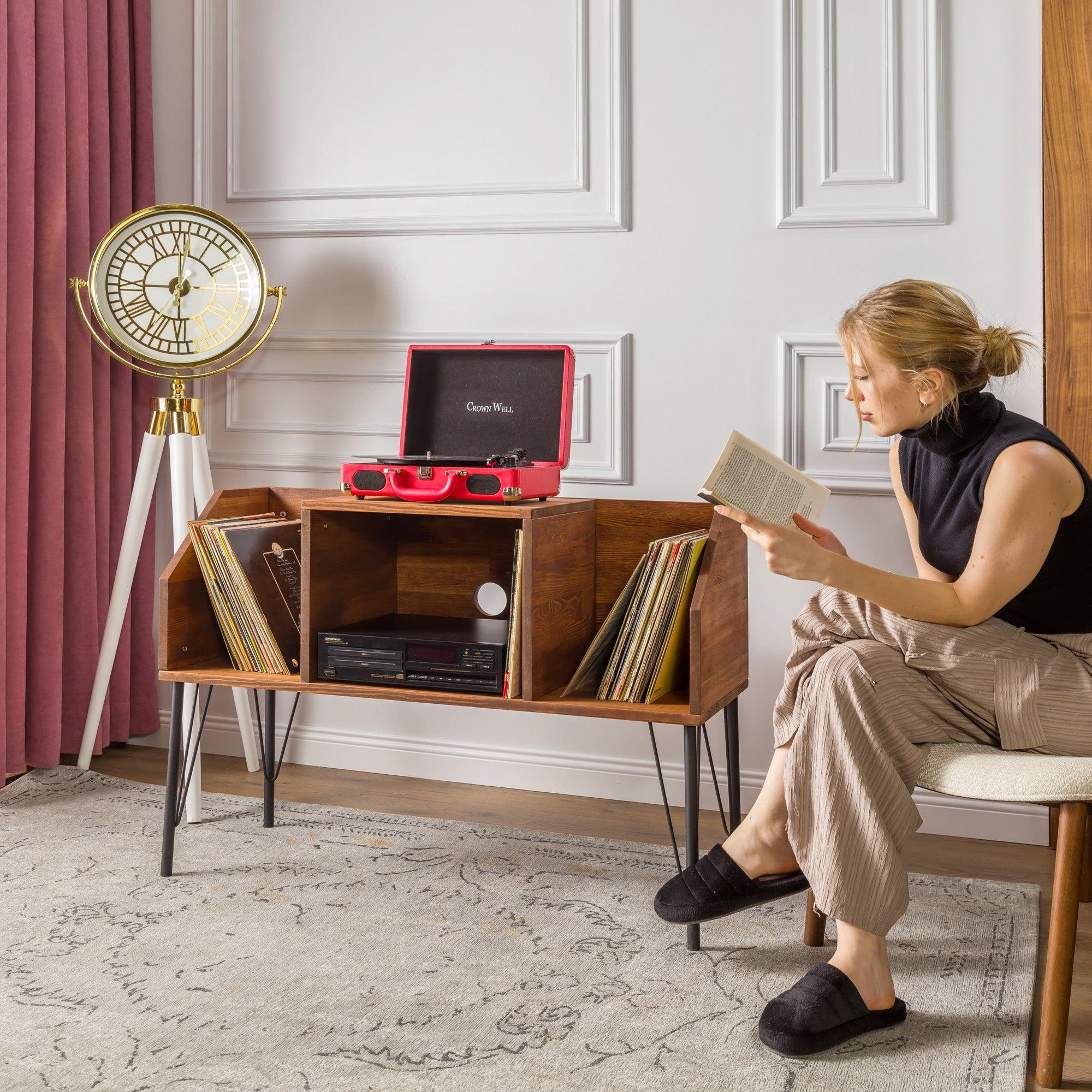 Ohio - Record Player Cabinet - Vinyl Storage - mrBudak